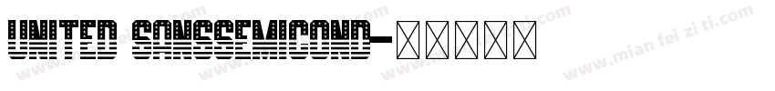 united sanssemicond字体转换